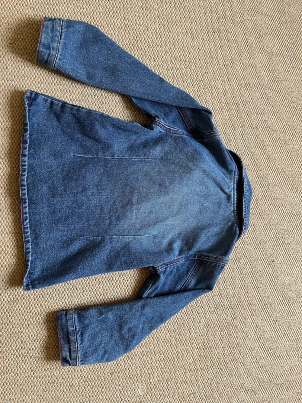 Levi's Kids Denim Jean Jacket with Pink & Red Floral Embroidery - Picture 6 of 8